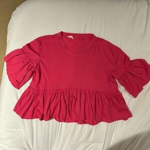 Altar’d State Bright Pink Blouse